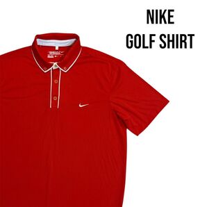 Nike ゴルフシャツ 赤
