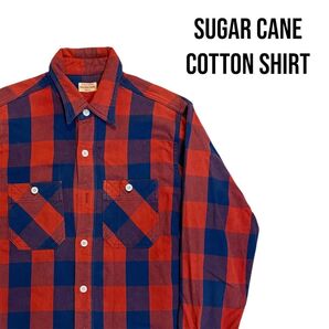 SUGAR CANE コットンチェックシャツ