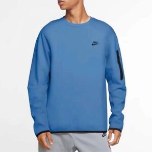 NIKE TECH FLEECE CREW ナイキ テックフリース スウェット クルーネック ロンT トレーナー スポーツ 青