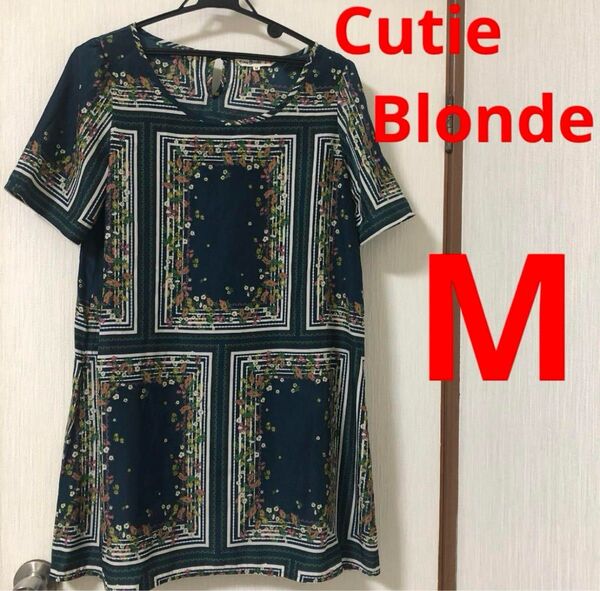 Cutie Blonde キューティーブロンド ミックコーポレーション 花柄ワンピース チュニック M