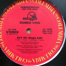 12’ Romeo Void-Say No_画像2