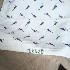 平成レトロ FUKUZO タオルハンカチ タツノオトシゴ柄