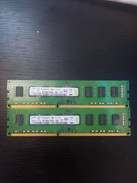 SAMSUNG DDR3-1600 PC3‐12800U 4GB×2枚=8GB デスクトップ用