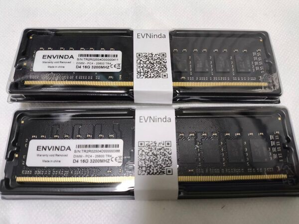 ENVINDA DDR4メモリ DDR4-3200 32GB(16GBx2枚)新品