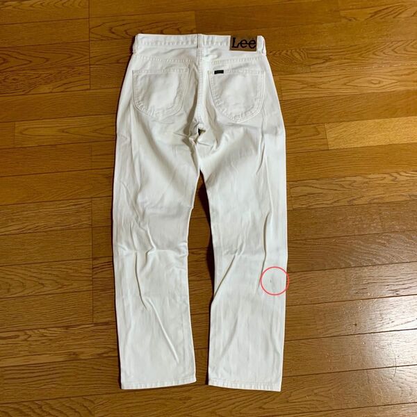 Lee クラッシュ ダメージ加工 ホワイト ジーンズ S