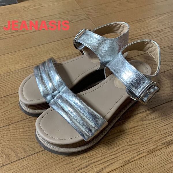 JEANASIS ジーナシス シルバー 厚底サンダル