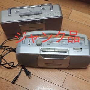 ラジオカセットレコーダー2台セット (オーム電機AudioCommUSB付き・小泉SOUNDLOOK)ジャンク