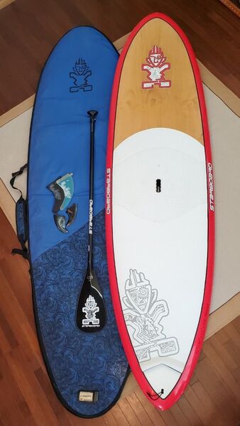 Starboard SUP エレメント 9'8 フィン&カーボンパドル&ハードケース付き スターボード スタンドアップパドルボード