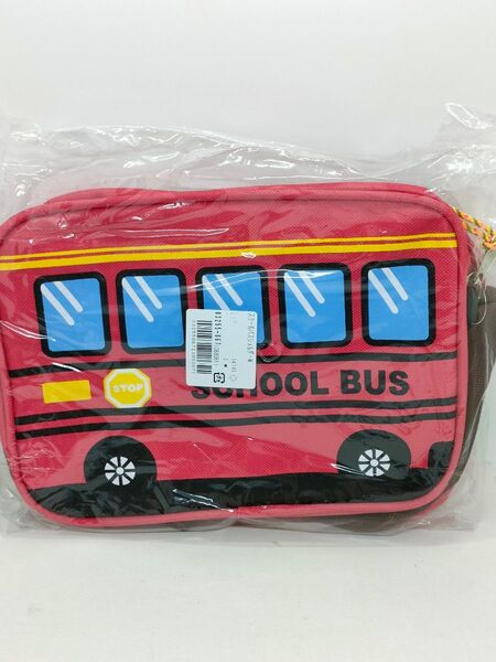 【新品・未使用品】モメンタムキッズMOMENTUM KIDS スクールバス ショルダーバッグ 赤 通園バッグ