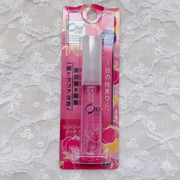 サンスター オーラツー マウススプレー ジューシーピーチ 6mL 桃 ピンク デイリー デート 歯 口内 口腔 ケア