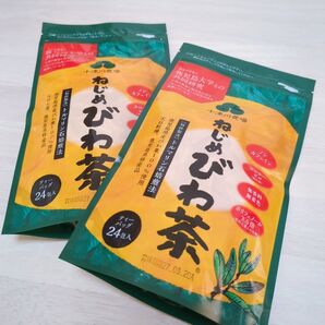 【 ねじめびわ茶 】 びわ茶 ティーバッグ 24包入 2袋 ノンカフェイン