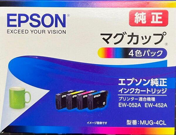 エプソン純正インクカートリッジ マグカップ 4色セット MUG-4CL