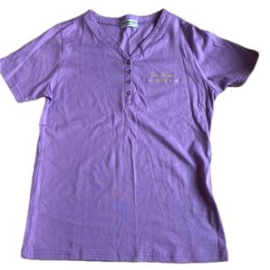 GRAND BEAUTY BASIC 半袖Tシャツ パープル レディース