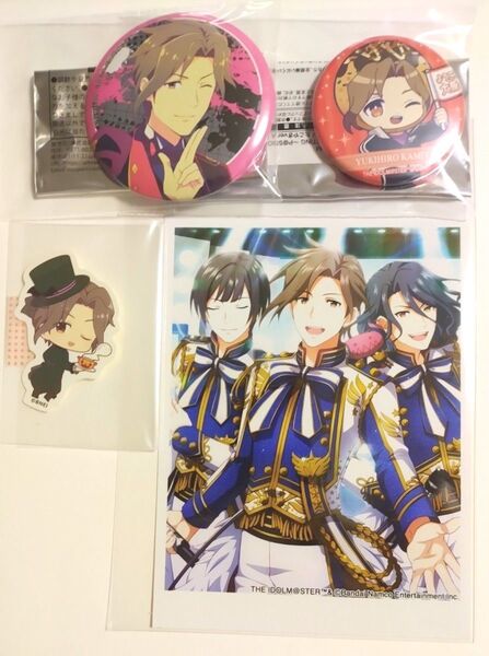 Cafe Parade 神谷幸広 アイドルマスターSideM 缶バッジ ブロマイド