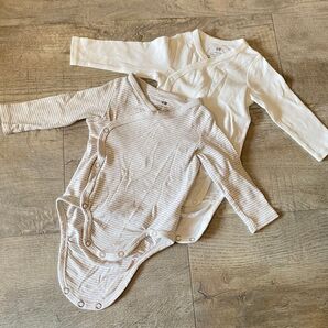 H&M ベビー長袖肌着 2枚セット 60-70cm