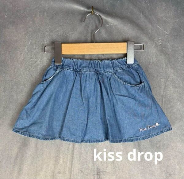 c118【子供服】【美品】【かわいい】Kiss Drop キッズ用スカート 90 キッズ ショートパンツ 女の子 ベビー服