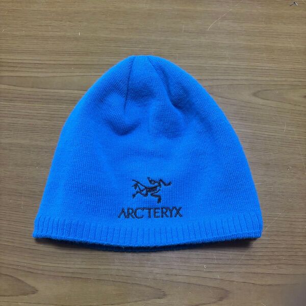 【アークテリクス】【美品】【人気】ARC'TERYX ビーニー ニット帽 ブルー キャップ Beanie