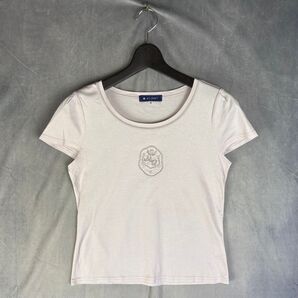 a7【エムズグレイシー】【美品】【ロゴ】M's GRACY Tシャツ 半袖 トップス クルーネック カットソー