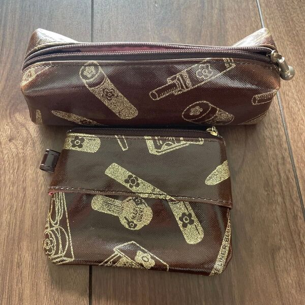 マリークワント マリクワ MARYQUANT ペンケースとティシュポーチ セット 中古