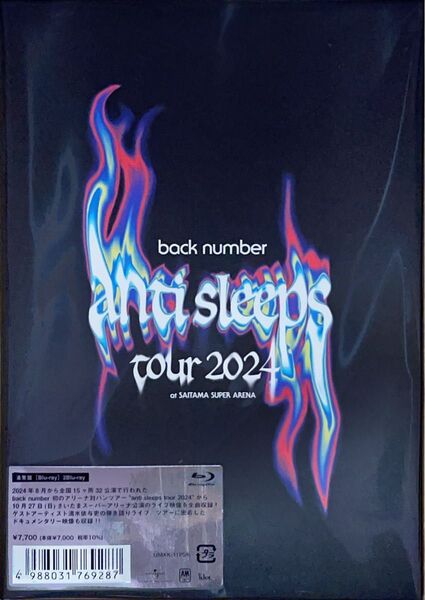 back number “anti sleeps tour 2024” (通常盤 2Blu-ray)
