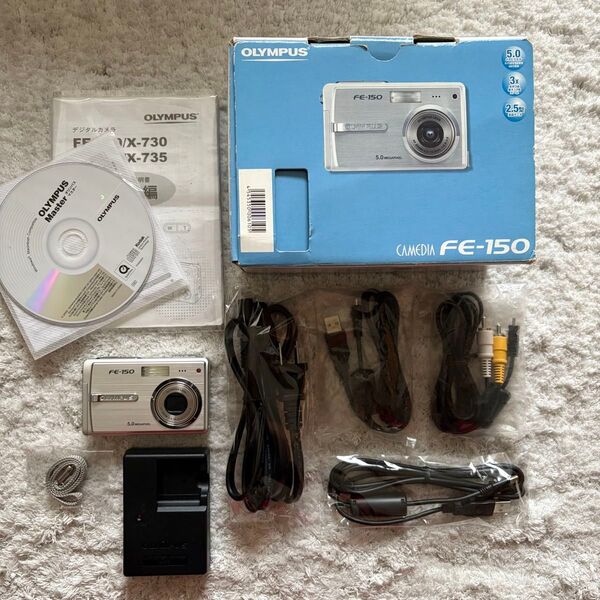 美品【動作確認済】OLYMPUS オリンパス CAMEDIA キャメディア FE-150 レトロコンデジ デジカメ デジタルカメラ