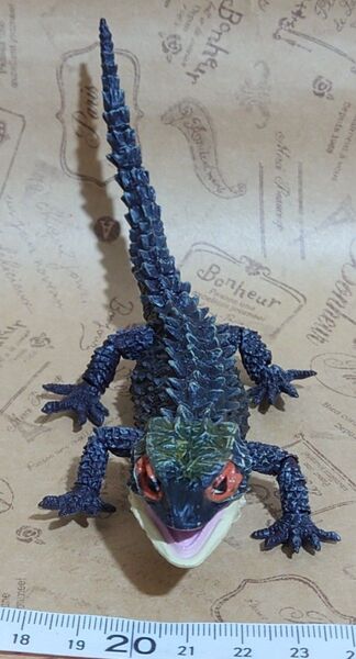 いきもの大図鑑アドバンス アカメカブトトカゲ ダークブラウン フィギュア