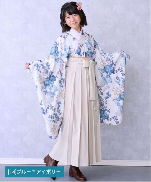 簡単着付け 小学生袴 卒業式 Mサイズ