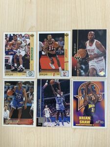 NBA Trading Card Brian Shaw 6枚セット ブライアンショー Celtics Heat Majic Lakers 90年代 画像転載禁止