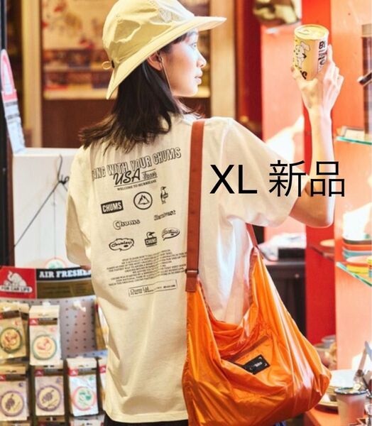 ラスト【新品】XL 白 チャムス アイコン Tシャツ ホワイト