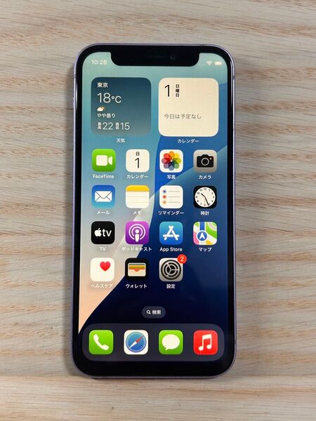 【美品】 iPhone12 mini 64GB パープル SIMフリー 動作確認済み
