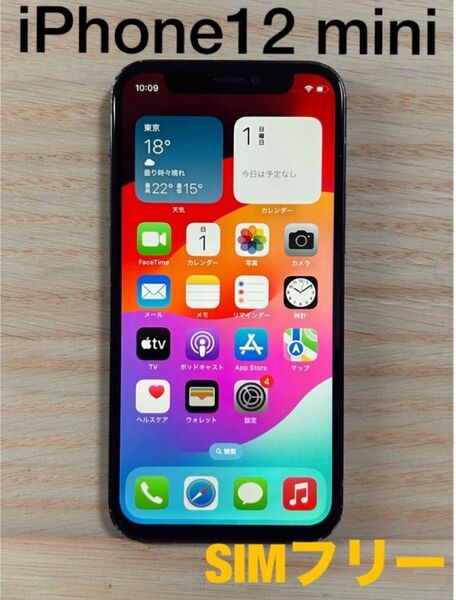 【動作確認済み】 iPhone12 mini 64GB ブラック SIMフリー Apple