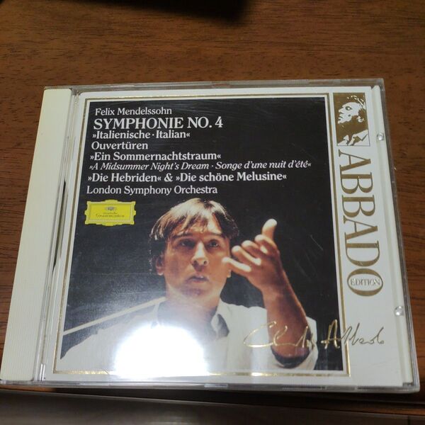 ◆CLAUDIO ABBADO MENDELSSOHN:SYM4」◆CDクラウディオ・アバド指揮◆メンデルスゾーンの交響曲第4番