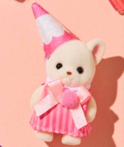 シルバニアファミリー フレンチブルドッグの赤ちゃん(桃色えんぴつの衣装)