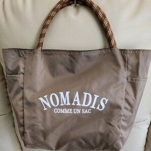 新品未使用<NOMADIS>SAC2 リバーシブル ミニ トートバッグ ベージュ