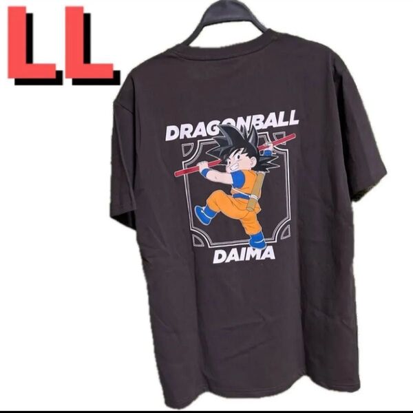LL●ドラゴンボールDAIMA★メンズTシャツ★チャコール