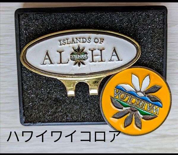 ハワイ島 ワイコロアゴルフ場のグリーンマーカー ゴルフ用品