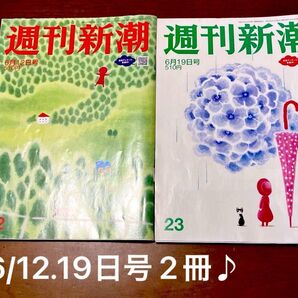 週刊新潮 2025年6月19.22日号 合計2冊♪皇室、米問題、長嶋茂雄、白鵬、トランプ他