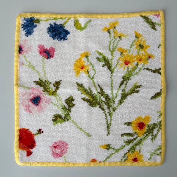 新品 フェイラー FEILERシェニール織 タオルハンカチ ハンドタオル 花柄 フラワーメドゥー Flower Meadow