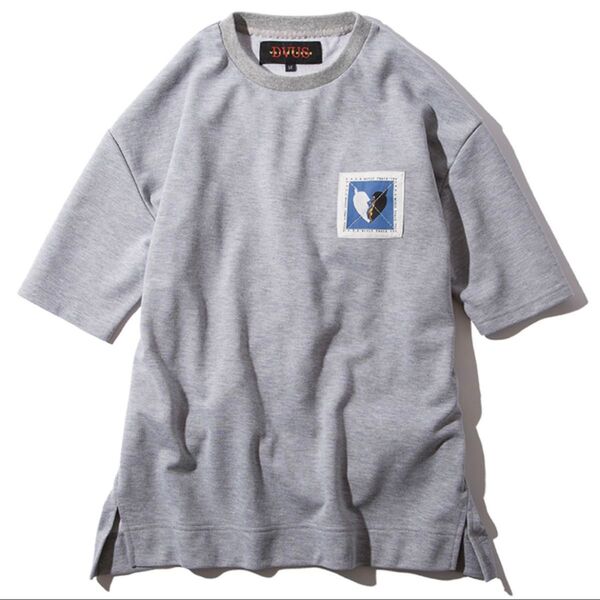 デビルユース Deviluse スウェット Tシャツ グレー 半袖 メンズ レディース カットソー 古着 ロゴ