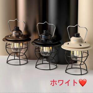 【新品】LEDランタン 懐中電灯 ランプ 小型USB充電式ライト ホワイト