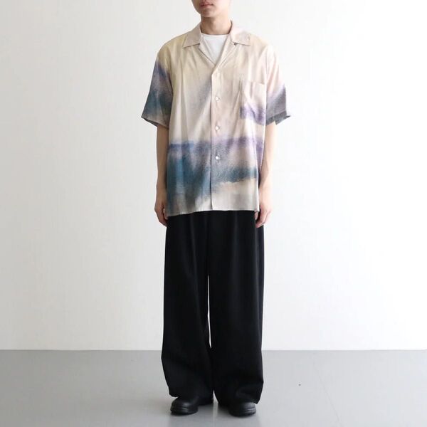 【新品】YOKE Open Collar Shirt ランドスケープ プリンテッド オープンカラーシャツ ヨーク メンズ 3