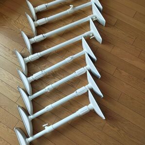 アイリスオーヤマ 家具転倒防止用伸縮棒8本セット まとめ売り 地震対策 中古