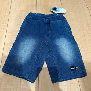 新品ムージョンジョン 6分丈パンツ キッズパンツ90