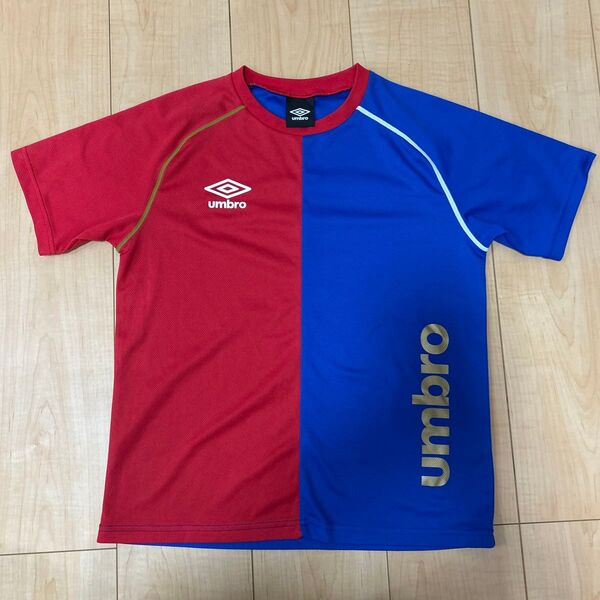 umbro アンブロ サッカーシャツ レッド ブルー 150