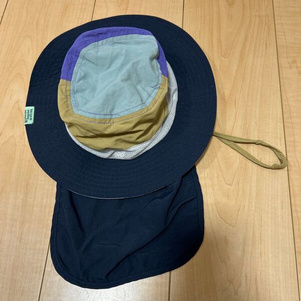 BREEZEキッズ帽子56 ネックガード 日除け付き