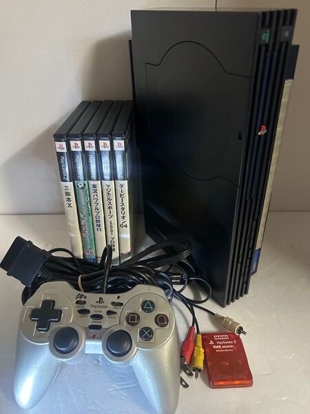 PlayStation2 SCPH-50000MB\\NH BBパック 外装社外品交換済み/備品完備/メンテナンス済/すぐ遊べます!