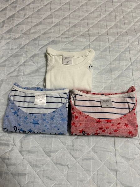 【3着セット!!】sue:半袖Tシャツと肩フリルカットソー