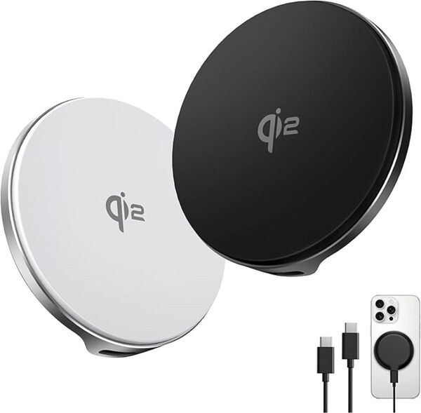 ワイヤレス充電器 15W急速充電×放熱重視 magsafe充電器 スマホ qi 充電器 マグネット 置くだけ 強力磁石 超薄超軽量