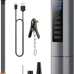 電動空気入れ 車 自転車 充電式 コードレス ポータブル 最大圧力150PSI 22V 2000Mah*3大容量電池 自動停止