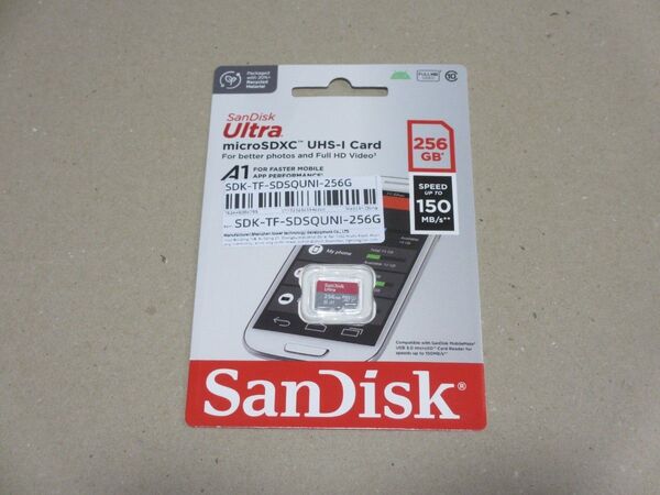 マイクロSDカード microSD 256GB サンディスク SanDisk Ultra 新品未開封品